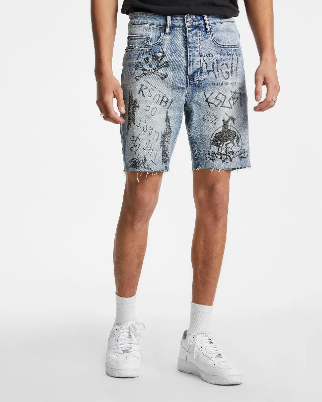 CHOPPER SHORT NOWHERE PUNK BLUE