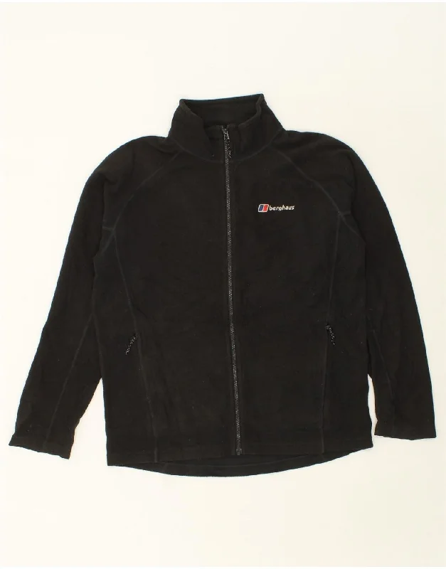 BERGHAUS Mens Fleece Jacket UK 38 Medium Black Polyester