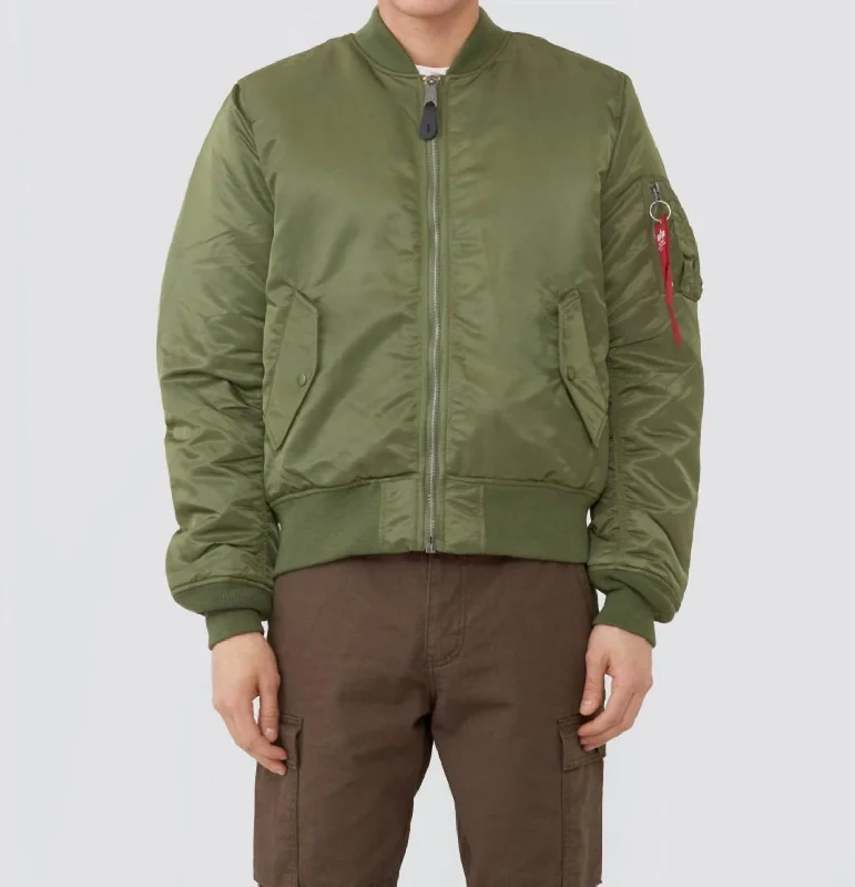 Bomber Jacket In Army Green