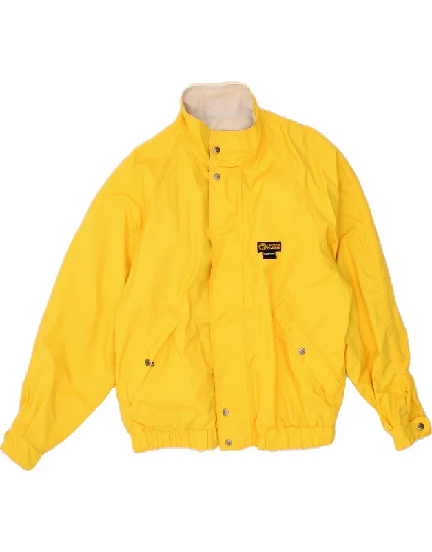 CIESSE PIUMINI Mens Hooded Reversible Jacket IT 46 Small Yellow