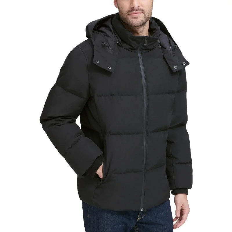 Mens Hooded Warm Puffer Jacket