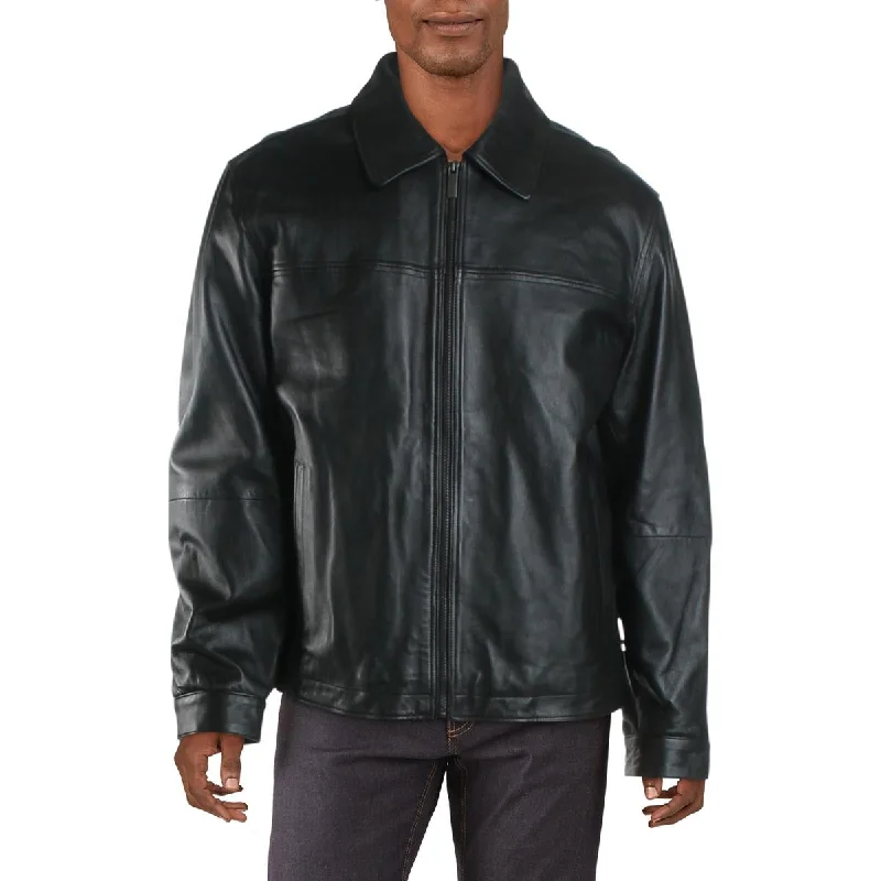 Mens Winter Leather Jacket