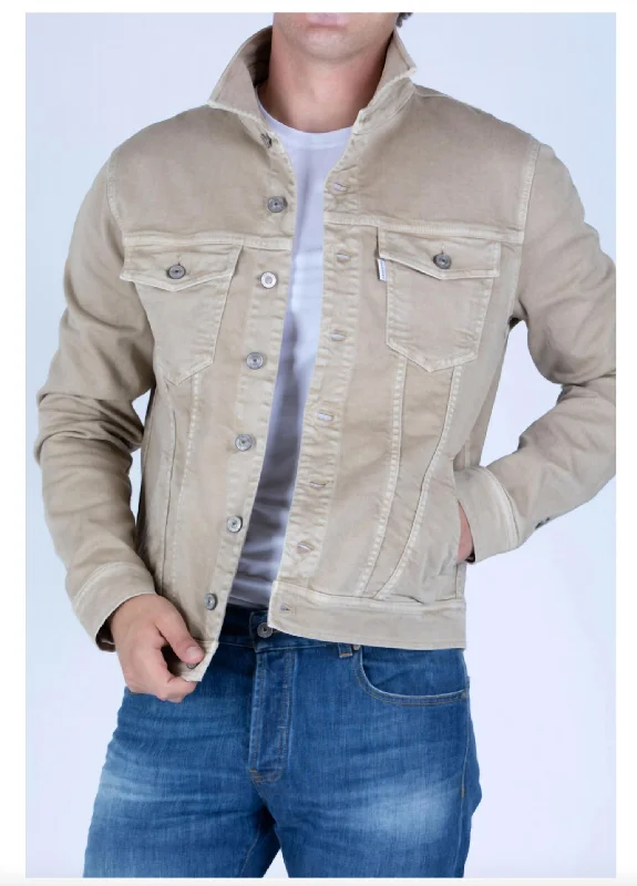 Ray Denim Jacket In Khaki