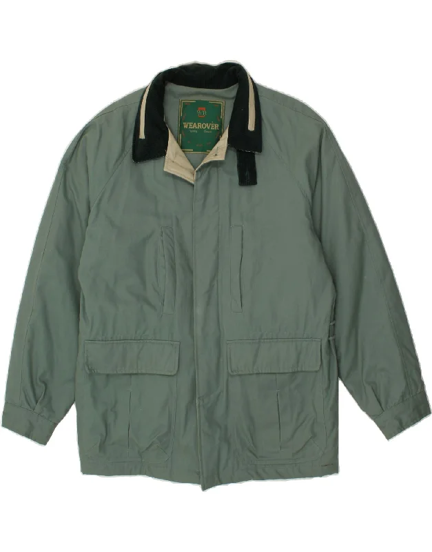 VINTAGE Mens Utility Jacket UK 42 XL Green