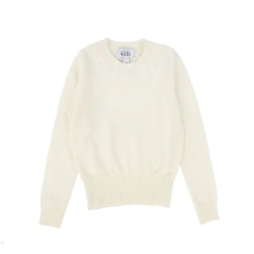 AUTUMN CASHMERE CREAM KNIT SWEATER [Final Sale]