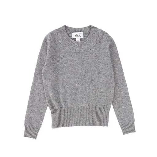 AUTUMN CASHMERE GREY KNIT SWEATER [Final Sale]