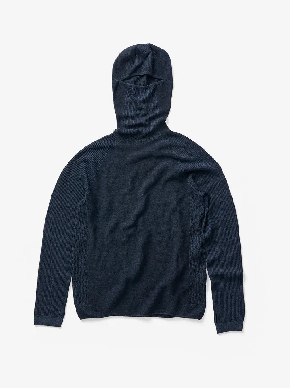 Balaclava Sweater - Carbon Blue