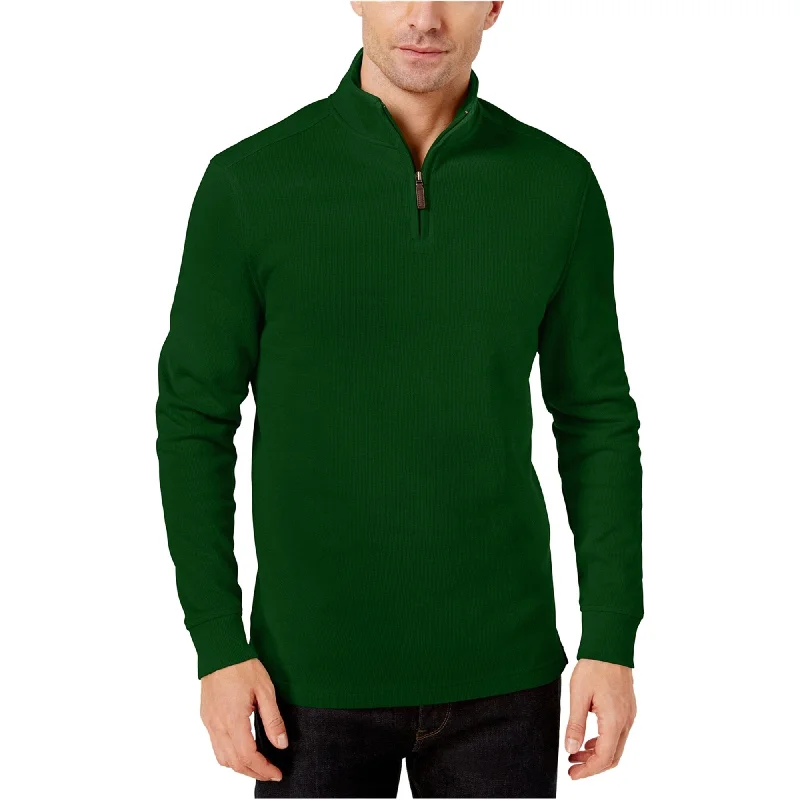 Club Room Mens Ribbed Pullover Sweater, Green, Small