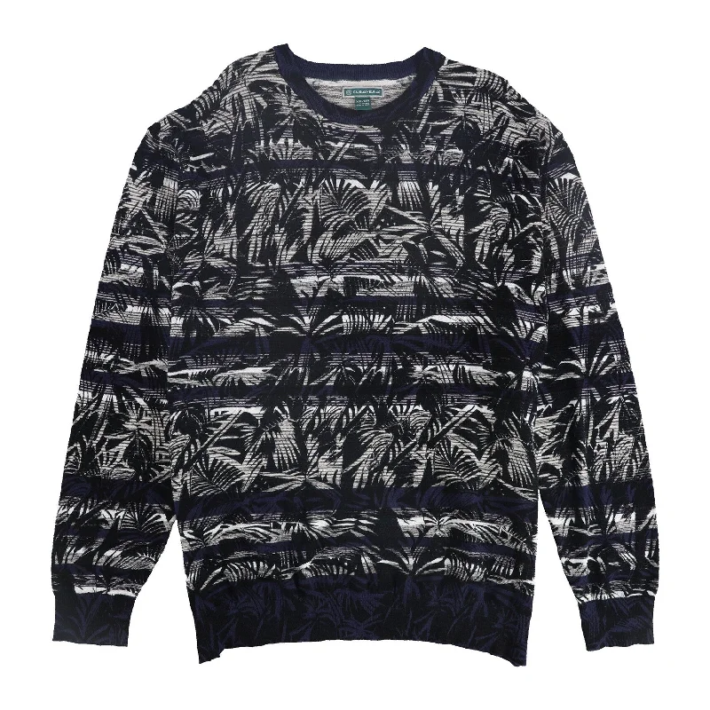 Cubavera Mens Palm Tree Pullover Sweater