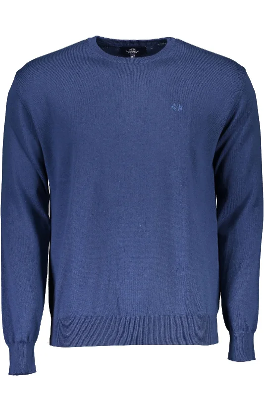 La Martina Elegant Crew-Neck Embroide Men's Sweater