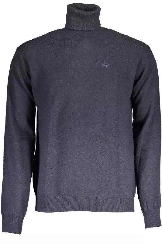 La Martina Elegant Turtleneck Sweater with Embroide Men's Logo