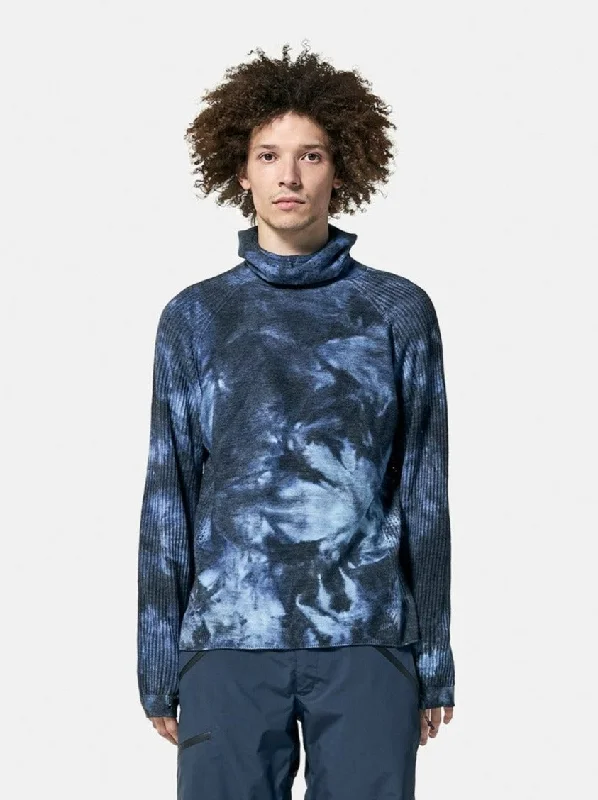 M Balaclava Sweater - Navy Wave Dye