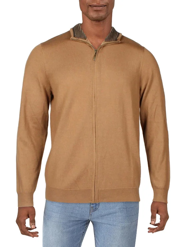 Mens 1/2 Zip Knit Pullover Sweater