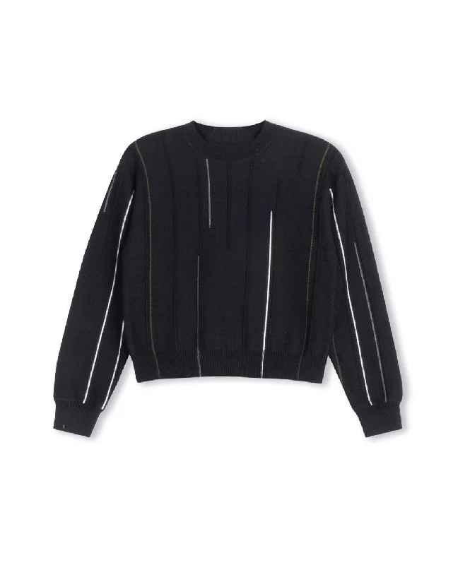 ONE CHILD BLACK LINE DETAIL SWEATER [FINAL SALE]