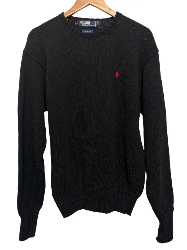 Polo Ralph Lauren Black Knitted Sweater (Size M)