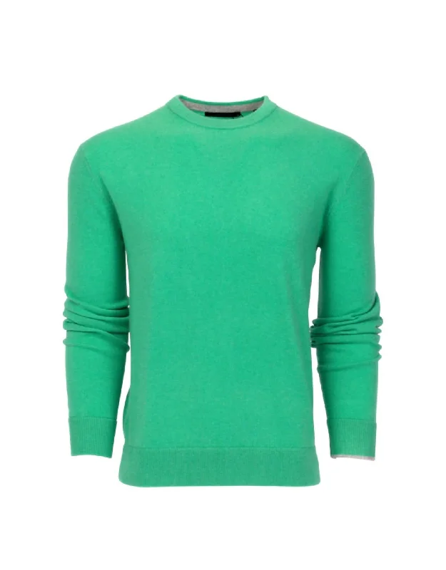 Tomahawk Cashmere Crewneck Sweater In Serpentine