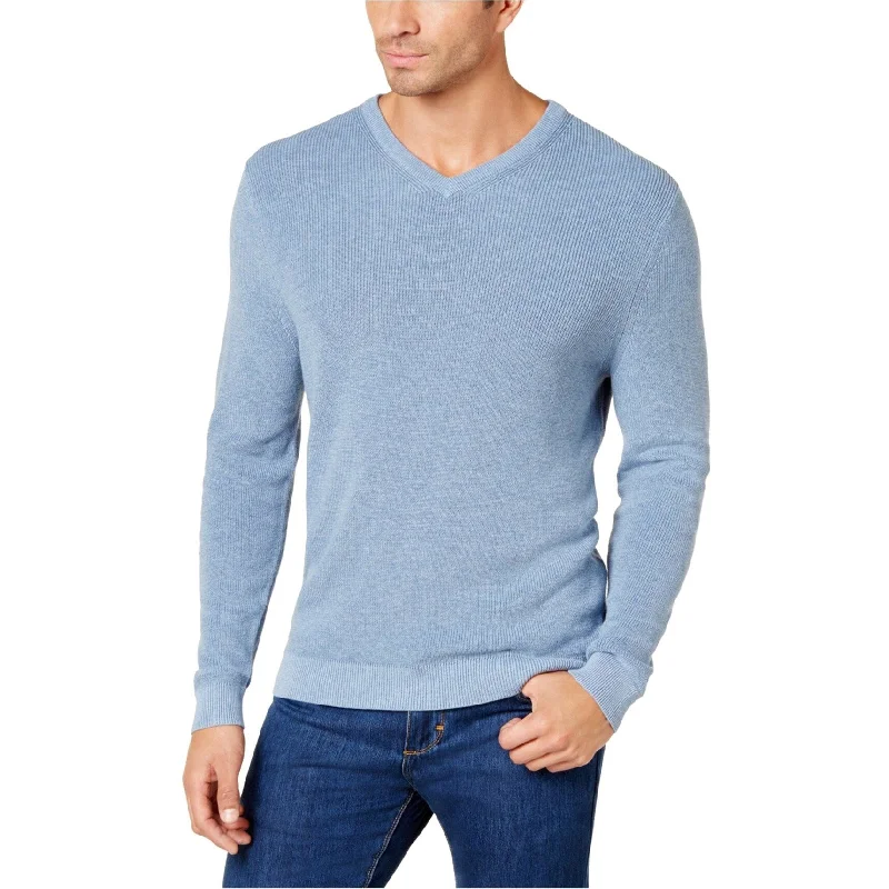 Tommy Bahama Mens Las Palmas Reversible Pullover Sweater, Blue, Small