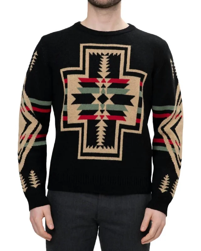 Tribal Sweater In Black