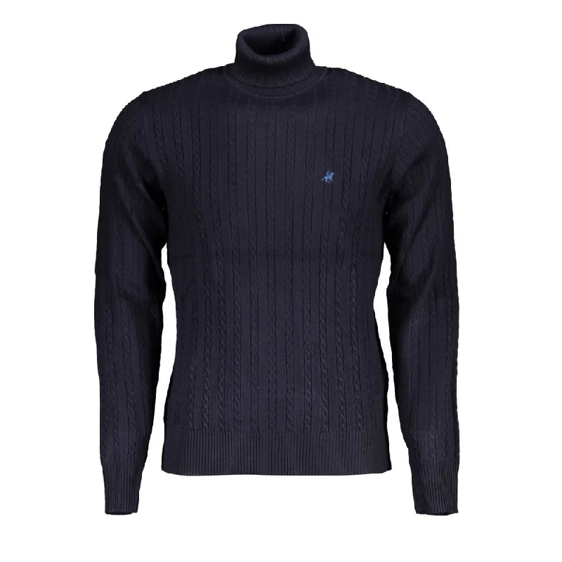 U.S. Grand Polo Elegant Turtleneck Twisted Neck Men's Sweater