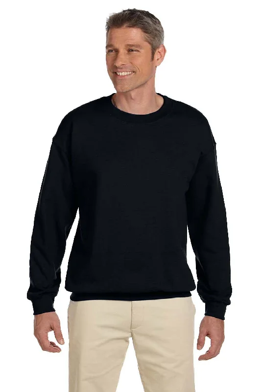 Gildan Mens Pill Resistant Fleece Crewneck Sweatshirt - Black