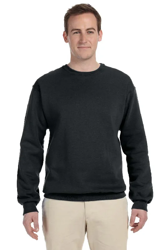 Jerzees Mens NuBlend Fleece Crewneck Sweatshirt - Black