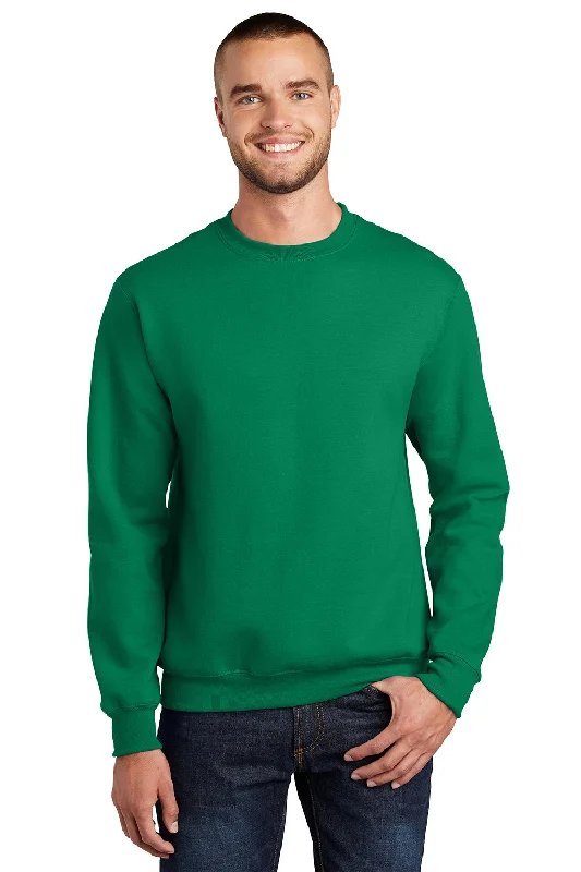 Port & Company Mens Essential Pill Resistant Fleece Crewneck Sweatshirt - Kelly Green